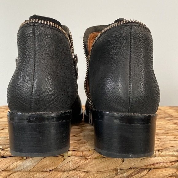 Kenneth Cole Gentle Souls Bailey Black Leather Cut Out Bootie Grunge Streetwear - Picture 5 of 14